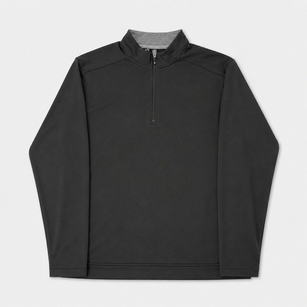 Adidas Primegreen Golf Pullover Mens M Black 1/4 Zip Performance NWT